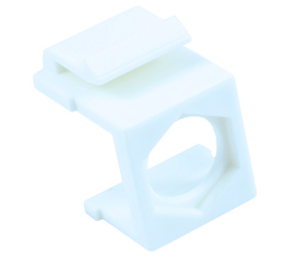 Wallplate: Keystone Jack - Hexagon Hole Insert, White EACH