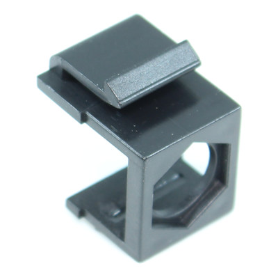 Wallplate: Keystone Jack - Hexagon Hole Insert, Black, EACH