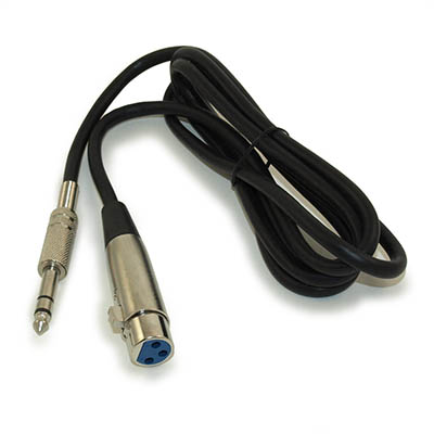 6Ft XLR 3P Female to 1/4