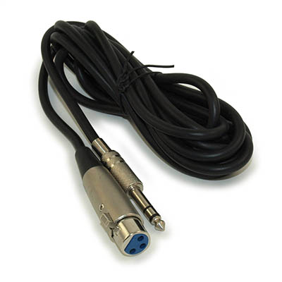 10Ft XLR 3P Female to 1/4