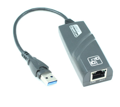 USB 3 Type-A to RJ45 CAT6/Gigabit Networking / Ethernet Adapter, 6 inch