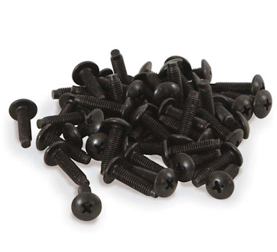 12-24 Cage/Server/Racking Screws, can of 100pcs, Black