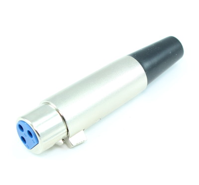 XLR Female Self-solder Connector, Nickel Plated