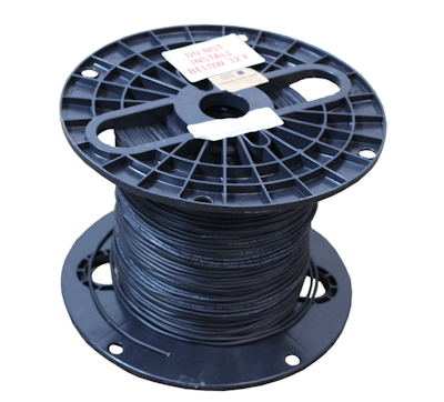 1000ft Shielded Twisted Pair 22AWG/2 Conductor, Plenum, Black