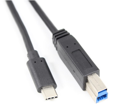 6ft USB 3 Type-C Male to Type-B (Printer) Male Cable, 5Gbps, Black