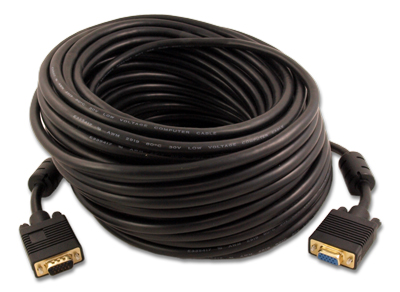 100ft Premium VGA EXTENSION M/F Triple-Shield Cable Gold Plated