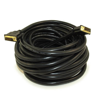 50ft DVI-D Dual Link DIGITAL (24 AWG) Male to Male Gold Plated Cable