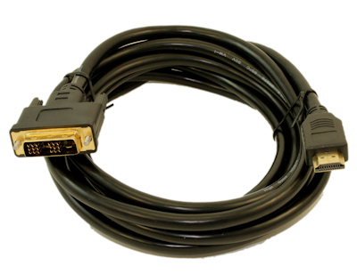 10ft HDMI/DVI-D Combination Cable (28 AWG), Gold Plated
