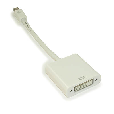 Mini DisplayPort/Thunderbolt (Male) to DVI (Female) Adapter