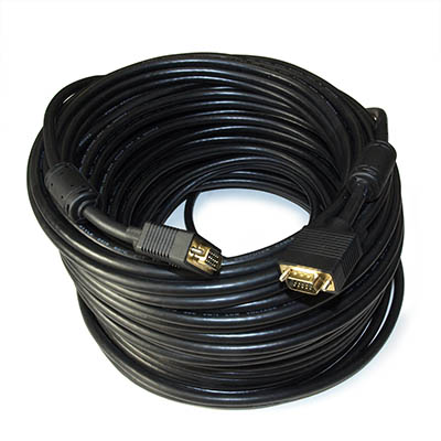 150ft Premium VGA Male/Male Triple-Shielded Cable w/Ferrites Gold Plated