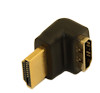 HDMI Male to Female 90 Degree Angle Adapter, Upward Facing, Gold Plated