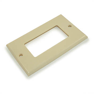 Wall plate: 1 Gang Decor Outer Frame, Ivory