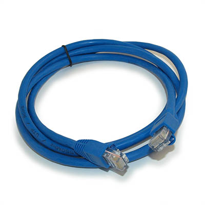 5ft Cat6 Ethernet RJ45 Patch Cable, Stranded, Snagless Booted, BLUE