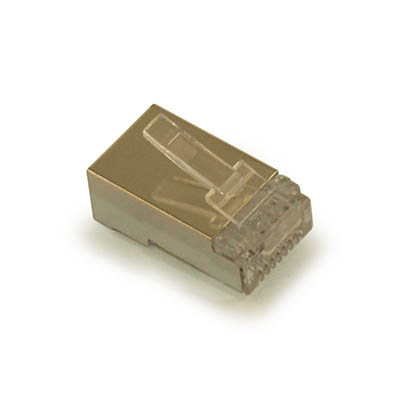 RJ45 Modular Plugs for CAT6 **SHIELDED** Wire, Pkg of 100