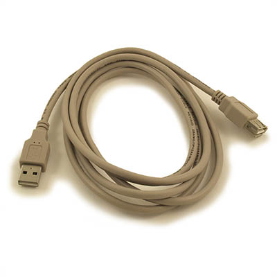 6ft USB 2.0 EXTENSION Type A Male to A FEMALE Cable, Beige