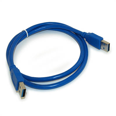3ft USB 3.2 Gen 1 SUPERSPEED 5Gbps Type A Male to A Male Cable, BLUE