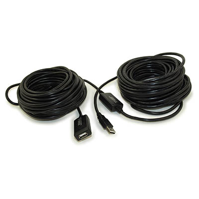 80ft USB 2.0 A Male to A Female Active Extension / Repeater Cable