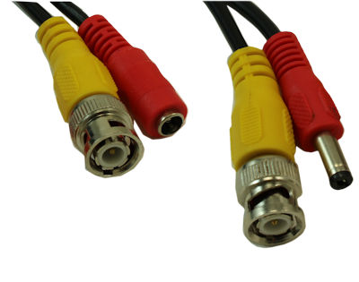 100ft BNC Siamese (with Power) RG59/Coax Security Camera Cable,Male to Male