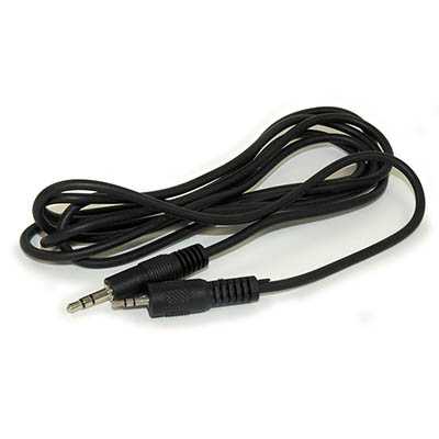 6ft 2.5mm to 3.5mm Mini Stereo TRS Plug Male/Male Cable, Black