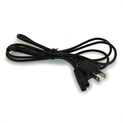 5ft Figure 8 Power Cord (NEMA 1-15P to C7 Plug 18AWG, Black