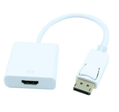 4 INCH DisplayPort SOURCE (Male) to HDMI DESTINATION (Female) Adapter Cable