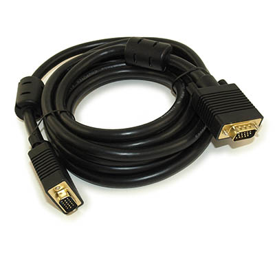 10ft Premium VGA Male/Male Triple-Shielded Cable w/Ferrites Gold Plated