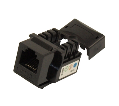 Keystone Wallplate Jack Insert/Punch-down for Phone (RJ11/RJ12) for 2/3 Lines