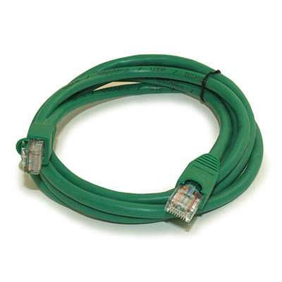 5ft Cat6 Ethernet RJ45 Patch Cable, Stranded, Snagless Booted, GREEN