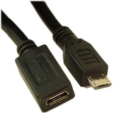 6ft USB 2.0 Micro-B 5-Pin EXTENSION Male/Female Cable, Nickel Plated