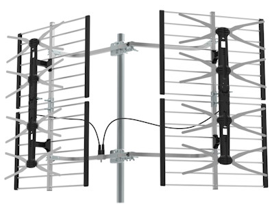 HDTV Off-Air UHF Antenna, Full Sized, Roof/Attic Mount, up to 80 Miles