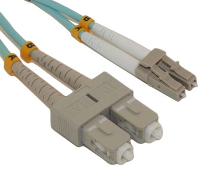 10 Meter LC/SC 10G Multi-Mode Duplex OM3 50/125 Fiber Optic Networking Cable