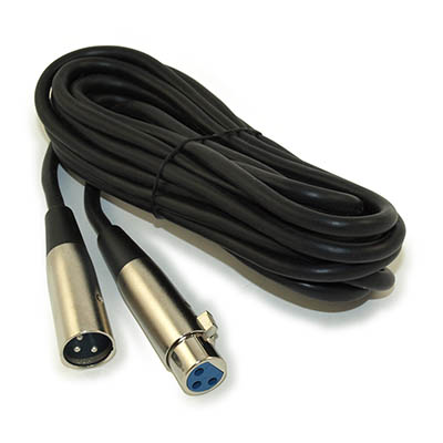 15Ft XLR 3P Male / Female Microphone / Audio Mixer Cable
