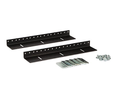 6U Wall Mount Vertical Rail Kit 10-32 Tapped