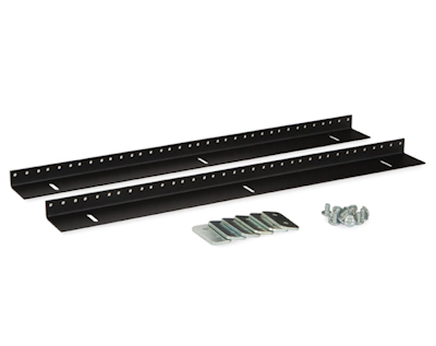 12U Wall Mount Vertical Rail Kit 10-32 Tapped