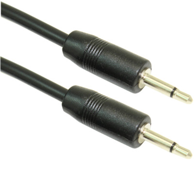 2ft 2.5mm SLIM MONO TS (2 conductor) Male to Male Audio Cable