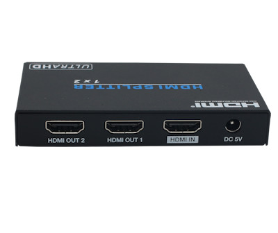 2 Port HDMI Amplified Splitter (Video/Audio) 4Kx2K @60Hz / 4:4:4 / HDCP2.2