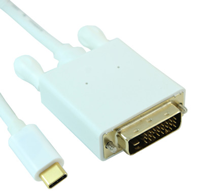 3ft USB 3 Type C Male to DVI-D (Male) 1080P Cable