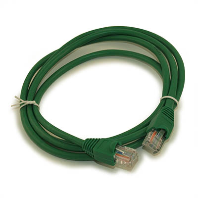 5ft Cat5E Ethernet RJ45 Patch Cable, Stranded, Snagless Booted, GREEN