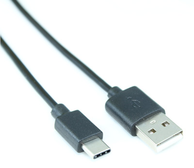 12ft USB Type-C Male to Type-A Male Cables, 480Mbps, Black