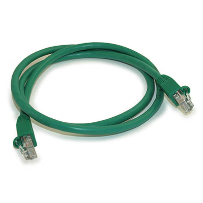3ft Cat6 Ethernet RJ45 Patch Cable, Stranded, Snagless Booted, GREEN
