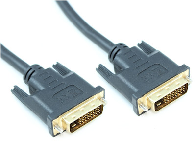 6ft DVI-D Dual Link DIGITAL (30 AWG) Male to Male Gold Plated Cable